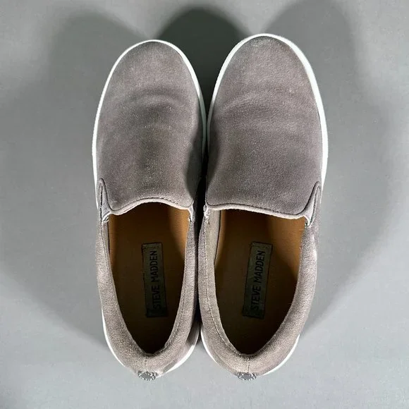 Steve Madden Gray Slip-On Sneakers - Picture 5 of 14